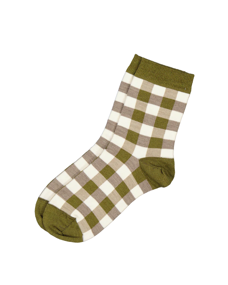 Tic-Tac-Toe Check Socks