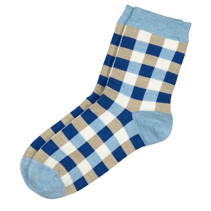 Tic-Tac-Toe Check Socks